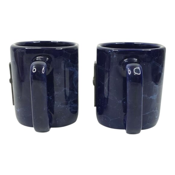 Dale Earnhardt #3 GM Goodwrench Service Plus Coffee Mugs Ceramic Blue Marbleized - Picture 4 of 12